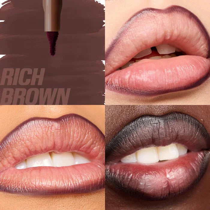 Waterproof matte red lipliner pencil from HSF Marketplace with long-lasting, moisturizing, non-stick lipstick in velvet finish.