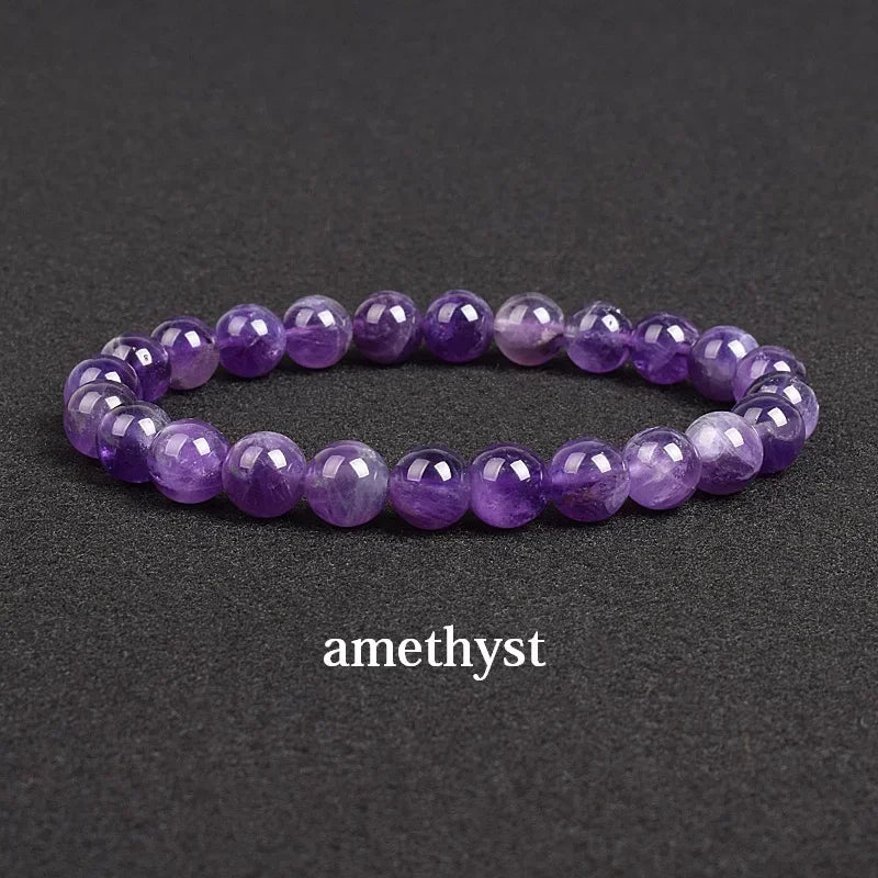 Genuine Natural Stone Bracelet Apatite Lapis Lazuli Agate Crystal Tiger Eye High Quality Gem Beads Bracelet Homme Jewelry Bangle