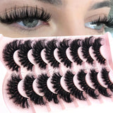 3D faux mink hair false eyelashes, 10 pairs of fluffy lashes by HSF Marketplace