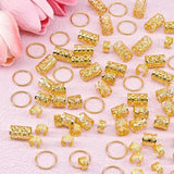 Metal dreadlock hair beads for stylish loc jewelry, close-up product view