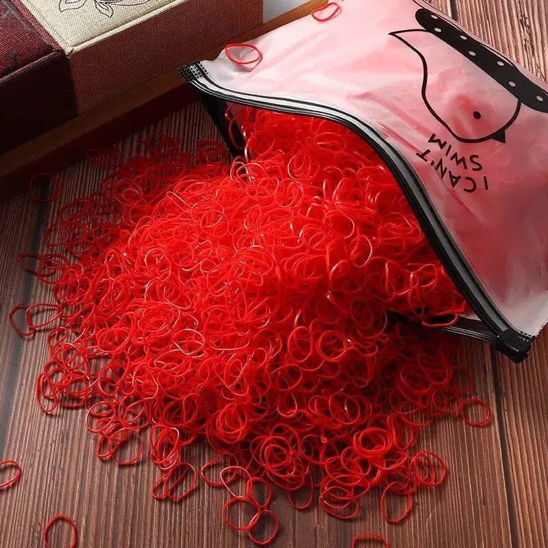 Children's Rubber Bands Small Disposable Leather Covers Tie Headbands Girl Hair Accessories Korean Hairst High Elasticity