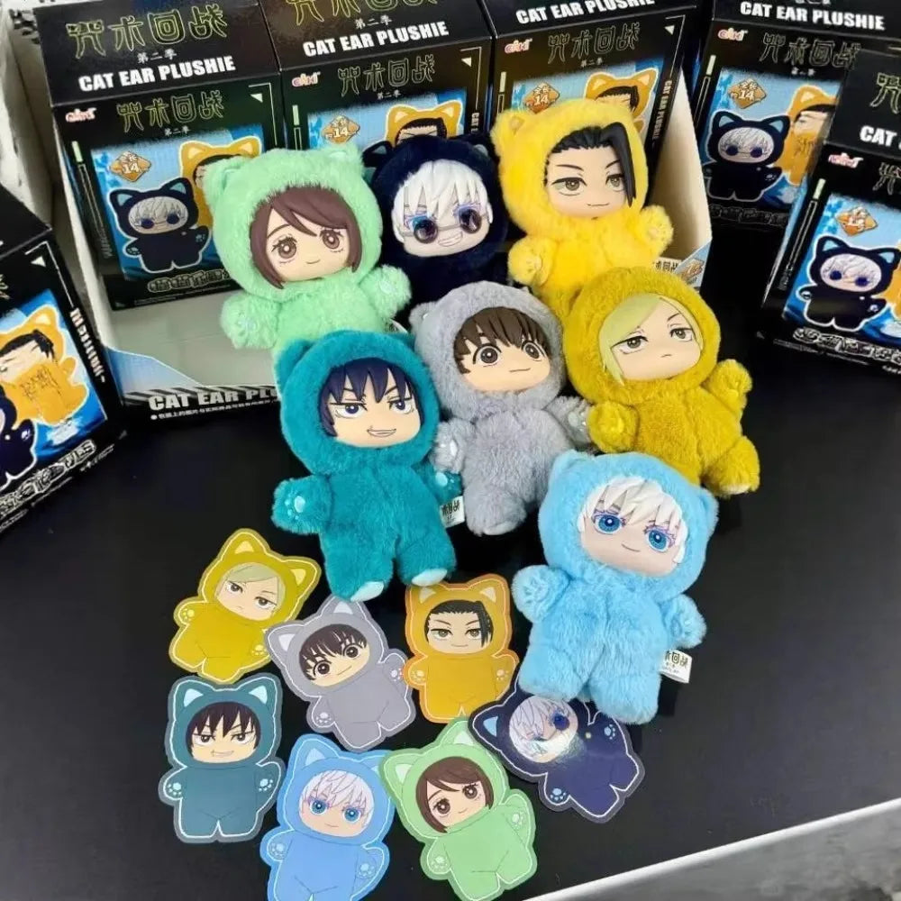 Bandai JJK anime character plush keychain blind box mystery doll charm pendant collectible figure