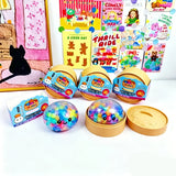 Rainbow dumpling squishy sensory toy by HSF for stress relief and fun