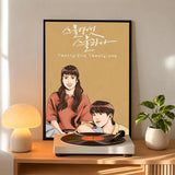 Korean romance drama series art poster for home decor, K-culture merch by HSF Marketplace