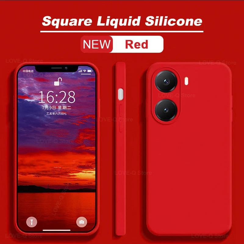Poco X7 X8 Pro Max liquid silicone shockproof phone case by HSF Marketplace
