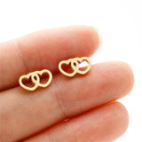 HSF Marketplace simple T-bar animal stud earrings with dove, leaf, dragonfly, and spider designs for women