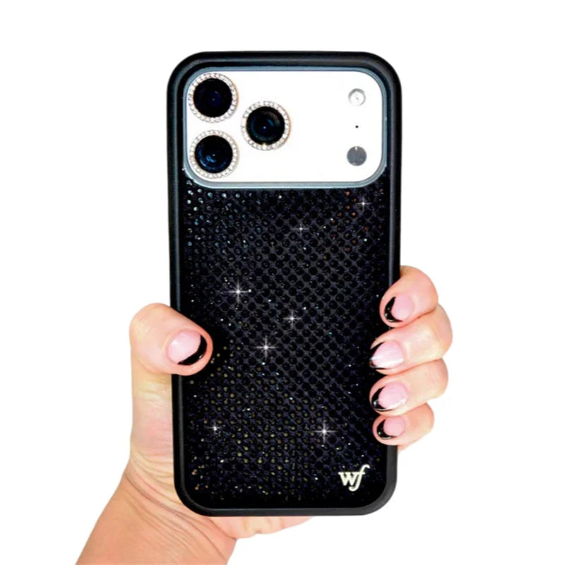 Wildflower 3D flash rhinestone phone case by HSF Marketplace for iPhone models