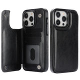 Leather wallet case with card slot for iPhone models by HSF Marketplace