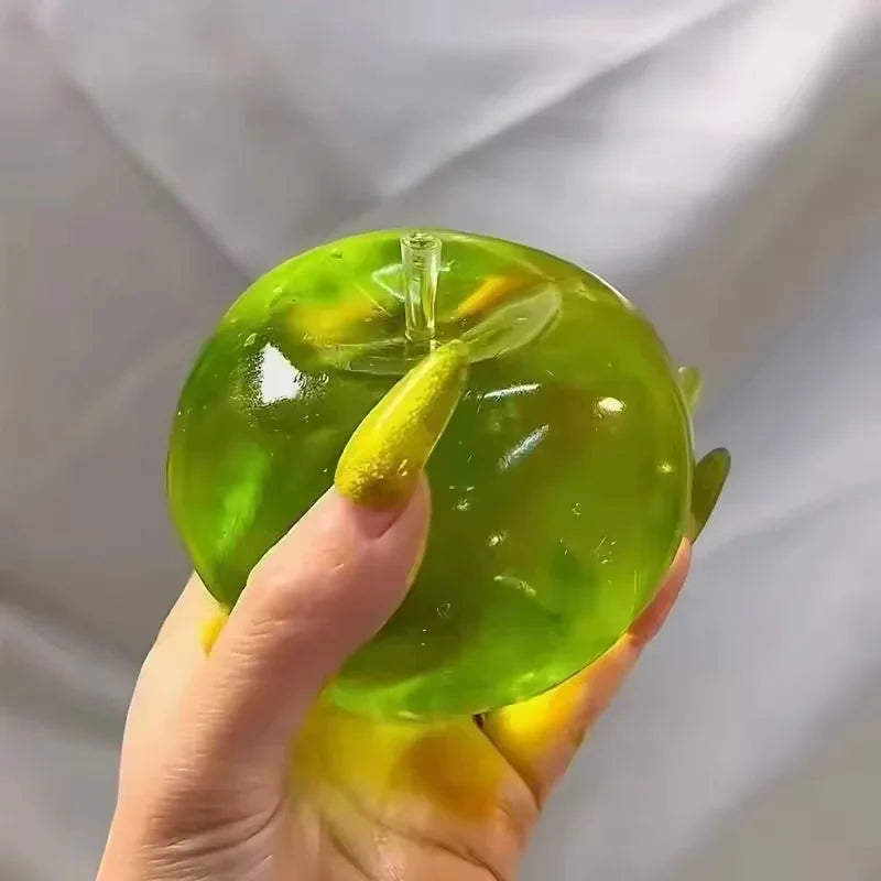 Green apple squeeze toy by HSF Marketplace for sensory stress relief and relaxation