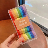 Candy-colored durable hair loop for creating high ponytails, HSF hair styling tool