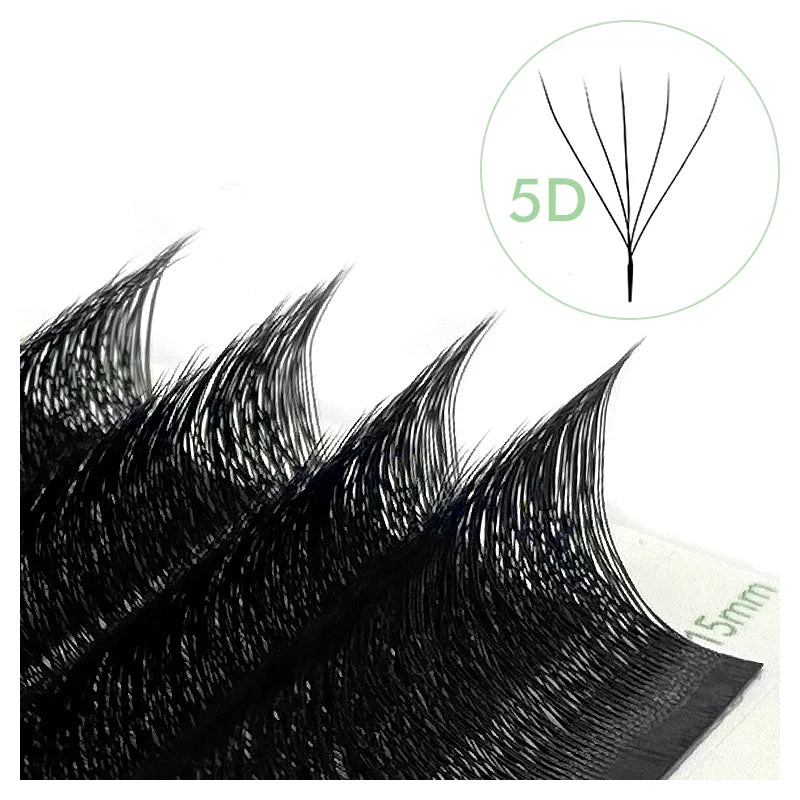 NATUHANA W-Shaped 4D 5D Volume Eyelash Extensions Premade Volume Fans W Shape Lashes Natural Soft False Eyelashes for Makeup
