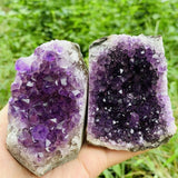 High Quality Natural Rough Amethyst Cluster Geode Crystal Figurine Spiritual Gift Fengshui Crystal
