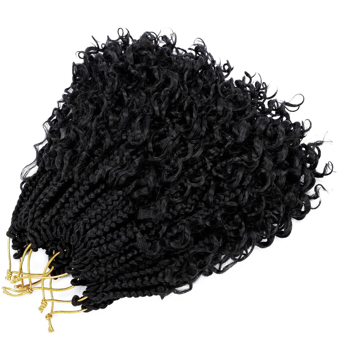 Goddess Box Braids Crochet Hair With Curly Ends 10 Inch Bohomian Box Braids Crochet Braids Synthetic Braiding Hair Extensions