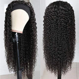 Shireen kinky curly headband wig, glueless Remy virgin human hair afro deep curly style, 250% density