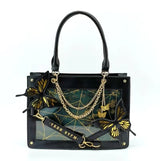 Y2K butterfly spider web chain handbag, vintage gothic tote by HSF Marketplace