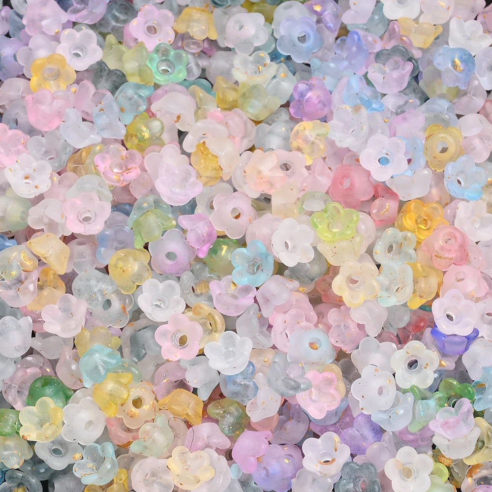 Multicolor Lily of the Valley beads for DIY jewelry making by HSF Marketplace