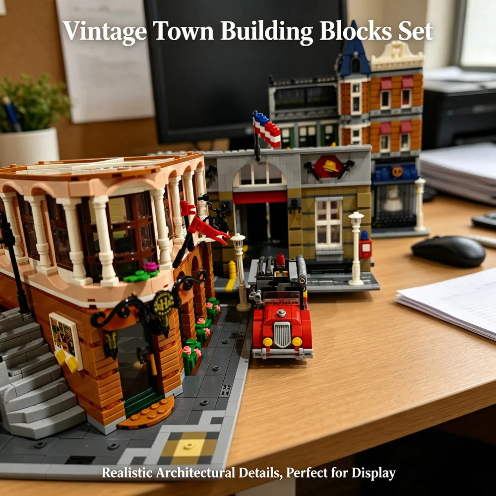 Street View building blocks set for adults, classic architecture design by HSF Marketplace