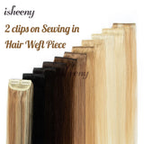 Invisible clip-in real human hair extensions, 5-piece pack with mini clips, Remy hair for women 12–18 inch