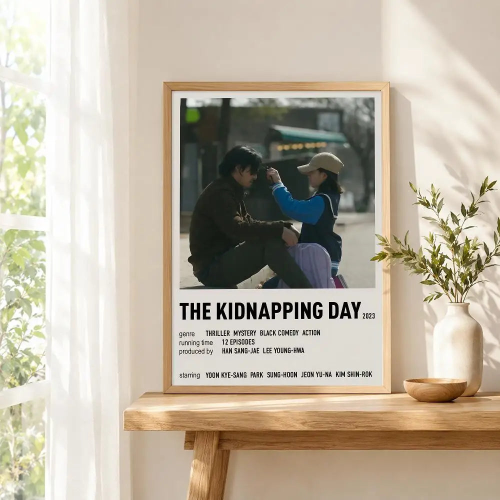 The Kidnapping Day Korean drama poster for modern wall decor, K-culture merch by HSF Marketplace