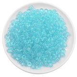50Pcs 100Pcs Transparent 4mm Big Hole Dreadlock Beads for Jumbo Braids Dreadlock Resin Clear For Hair Accessories Styling Tool