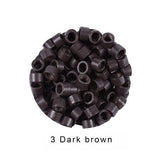 1000Pcs 4.0 mm Hair Extension Microringe Micro Links Rings Beads Links With Screws Thread Aluminium 7 Colors Optional