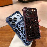 Burgundy leopard print phone case for iPhone 13–18 Pro Max by HSF Marketplace