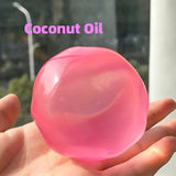 Handmade Coconut Oil Cheese Moldable Squishy Toy Stress Ball Non-Rebound Pinch Squeeze Fidget Toy Decompression Plastic Ball
