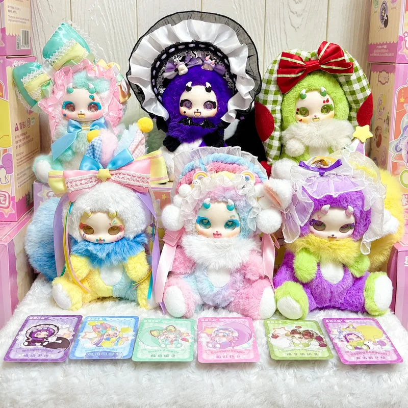 Boboco Enigma Wonderland fantasy creature plush pendant collectible blind box toy with vinyl face and stuffed body