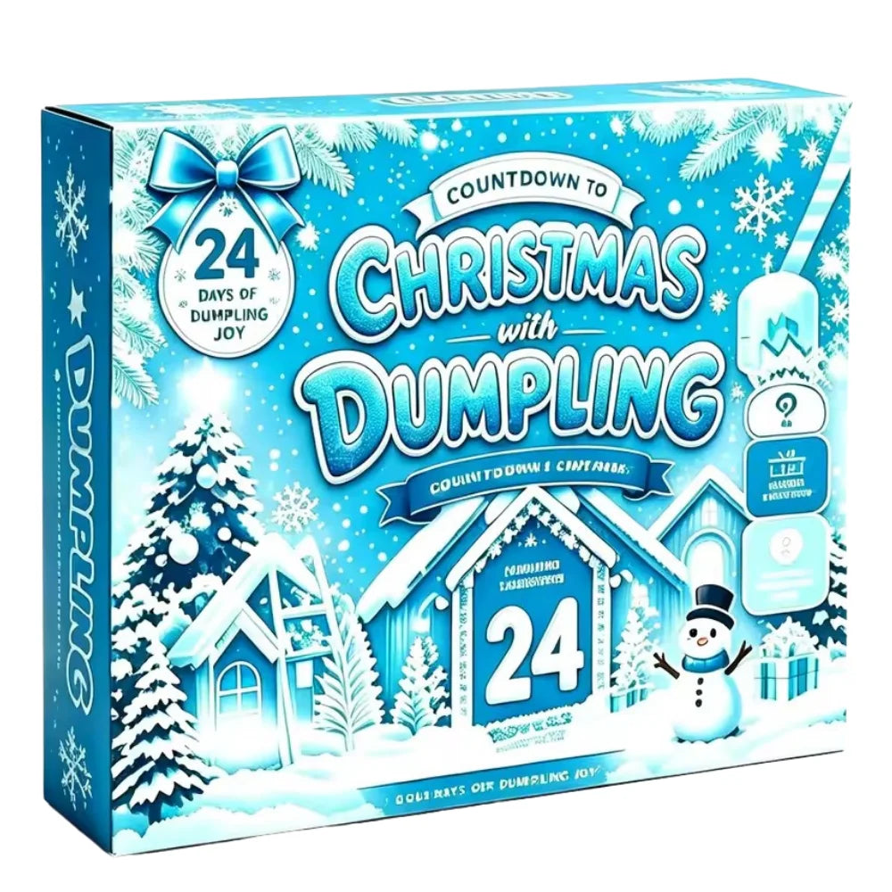 HSF Marketplace dumpling squishy mystery blind bag advent calendar with 24 sensory fidget toys for Christmas gift set
