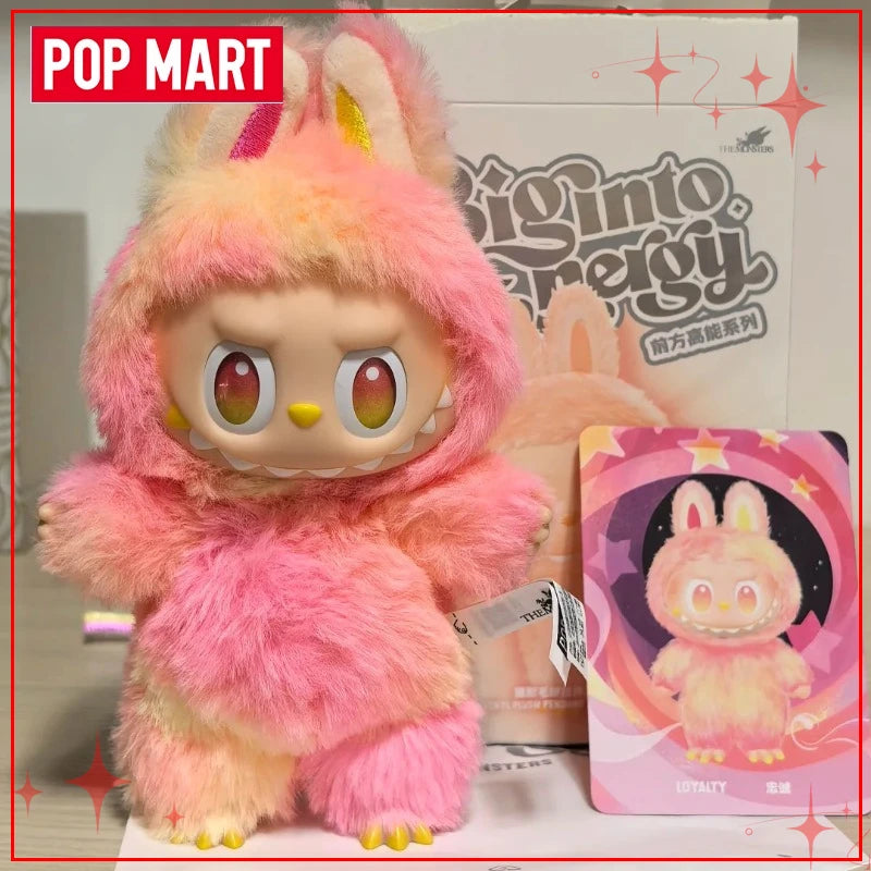 POP MART Labubu THE MONSTERS Big Into Energy Series blind box vinyl plush doll pendant figure
