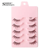 Half Eyelashes False Lashes 10-5 Pairs Cat Eye Eyelashes Eyelash Extension 3D Mink Half Lash Natural Makeup Faux Cils Maquiagem