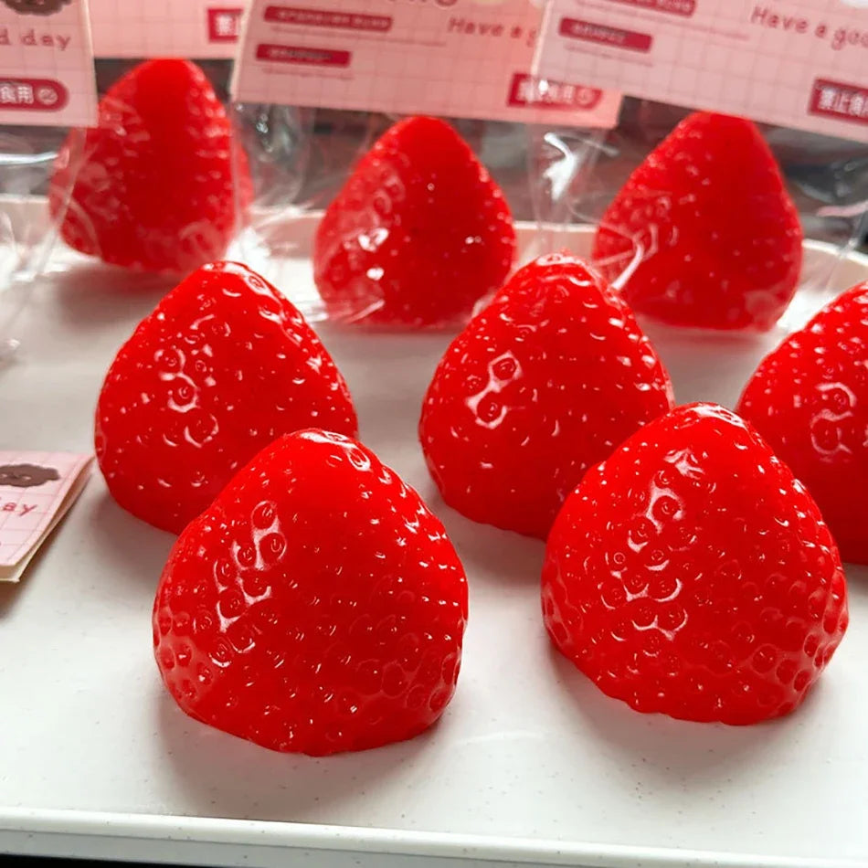 Mango Squishy Strawberry Soft Fruit Squeeze Fidget Toy Slow Rising Stress Anxiety Relief Decompression Home Office Party Gift
