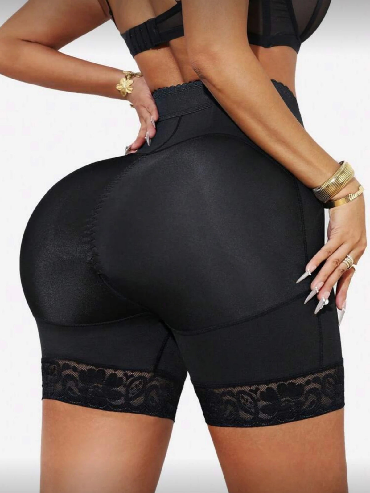 Women's high-waisted tummy control shapewear fajas body shaper panties with butt-lifting fit