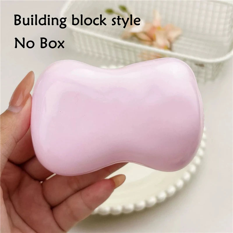Realistic Soap Shape Crunchy ASMR Squeeze Squishy Toy Building Block Filled Sensory Toy Anti Anxiety Decompression for ADHD Gift