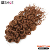 Ocean Wave Braiding Hair Extensions Crochet Braids Synthetic Hair Afro Curl Hawaii Ombre Curly Blonde Water Wave Braid For Women