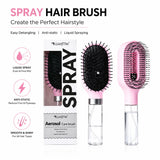 HSF Marketplace detangling spray hair brush with refillable water tank for hair styling