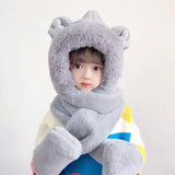 Kids 3-in-1 fleece-lined winter set with hat, scarf, and gloves by HSF Marketplace