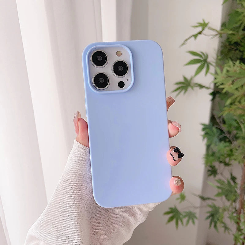 Candy color ultra-thin silicone case for iPhone 16 to 11 by HSF Marketplace