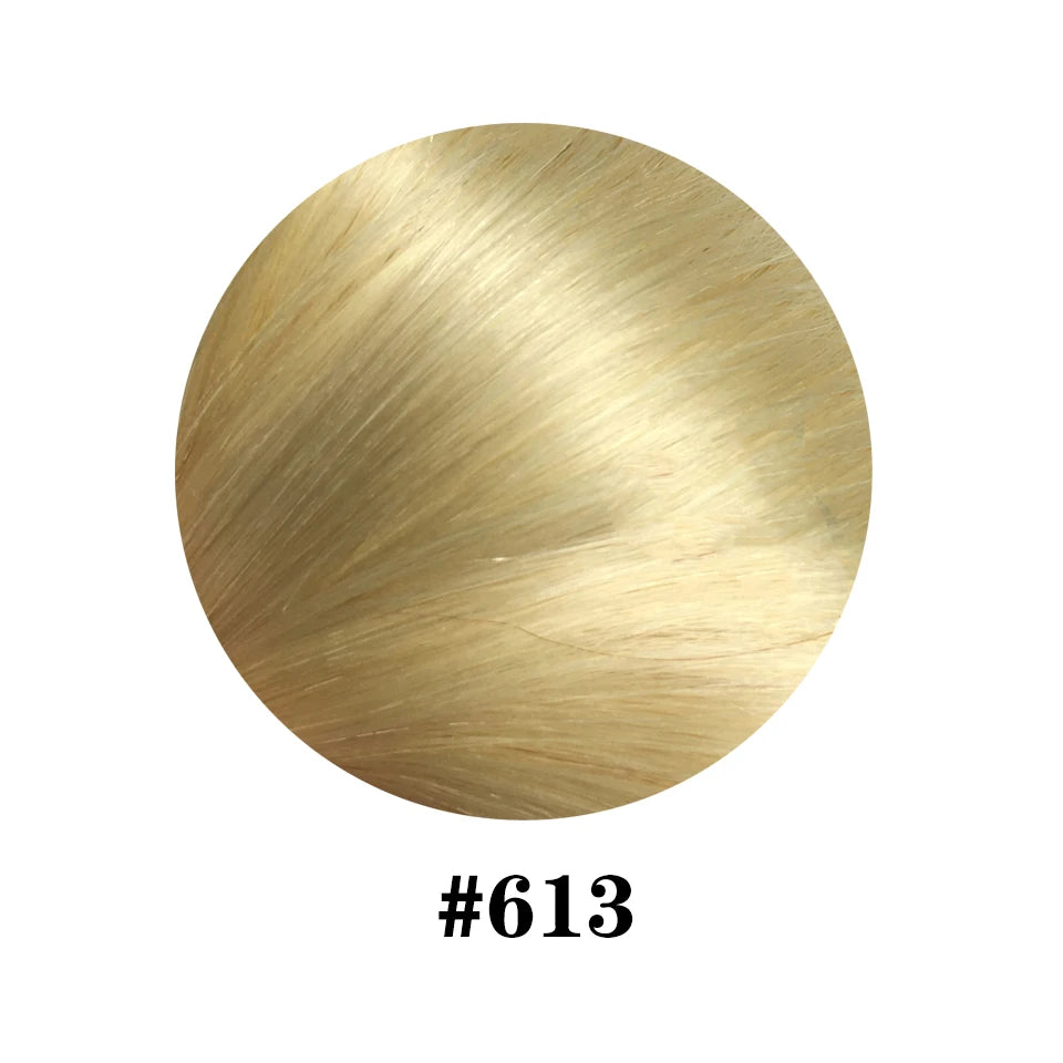 Dark brown invisible wire real human hair halo clip-in extensions with adjustable wire and clips