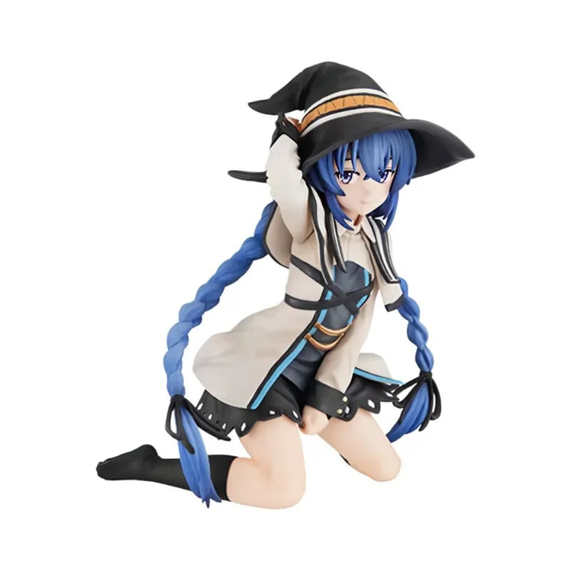 Roxy Migurdia kneeling anime figure, palm-size PVC collectible model from Mushoku Tensei Jobless Reincarnation