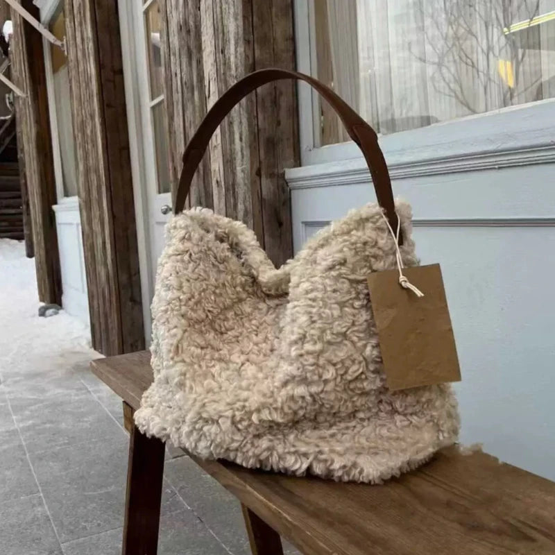 Luxury women's shoulder bag for autumn winter fashion by HSF Marketplace, close-up product view