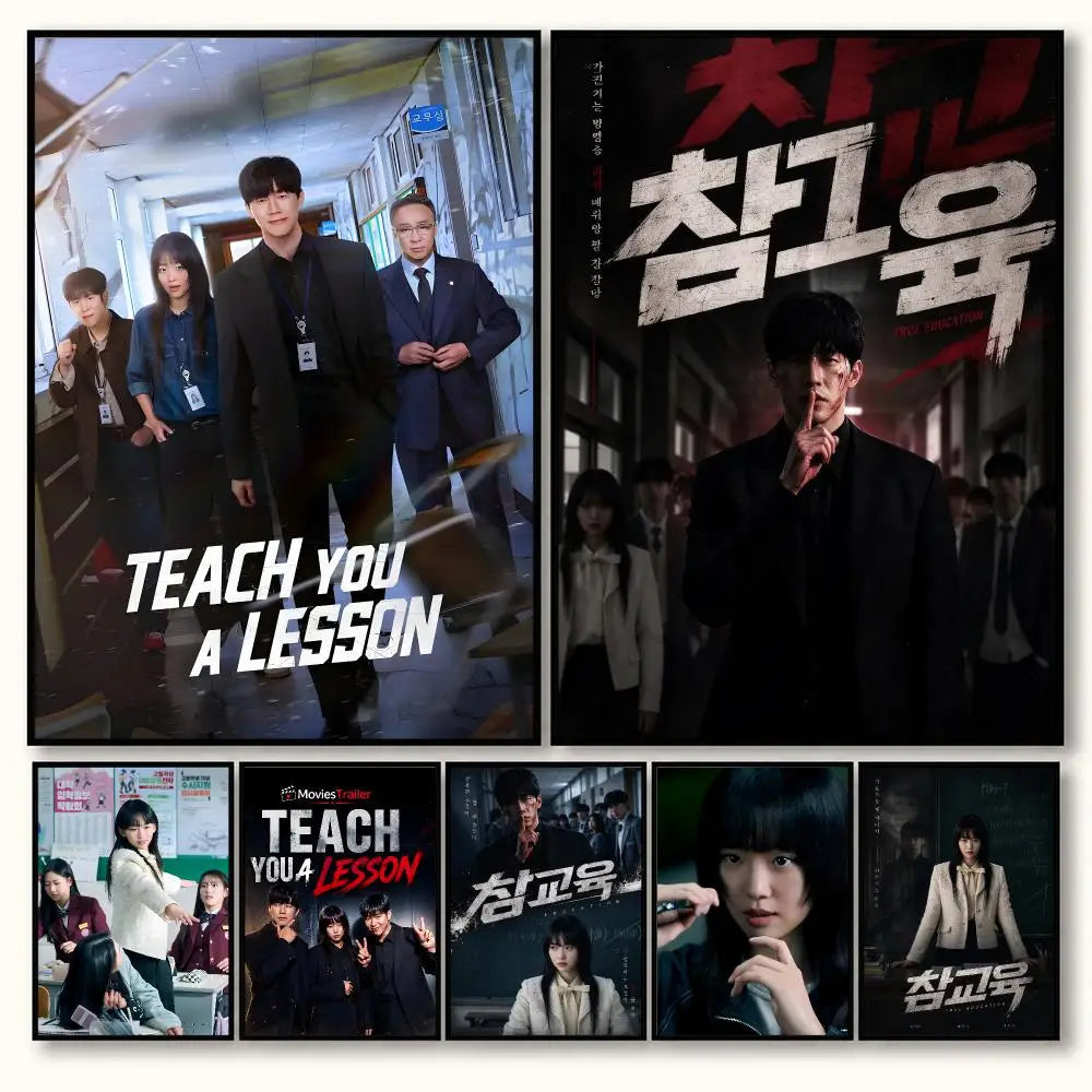 Korean romance drama poster for home decor and gifts, K-culture merch by HSF Marketplace
