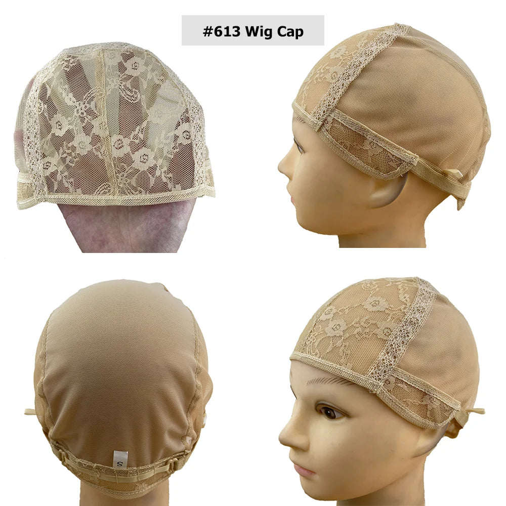 Lace Front Wig Cap For Making Wigs Adjustable Strap Net Weaving Cap to Make 1Pc Wig Include Custom Wig Cap Processing Service