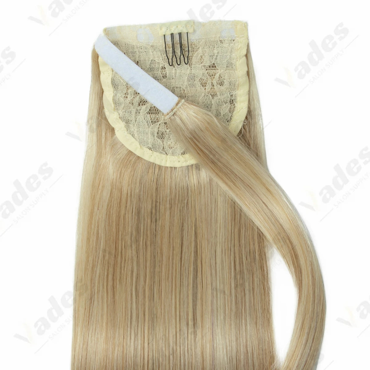 Silky straight human hair clip-on ponytail extension, natural Remy hair horsetail for women by HSF Marketplace