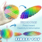 Fidget Worm Toy Stretchable Elastic Mesh Stress Relief Toys for Kids&Adults 3D Telescopic Decompression Sensory Toys Party Gifts