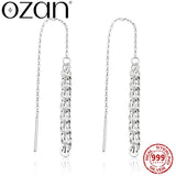 Sterling silver dangle drop earrings for women by HSF Marketplace