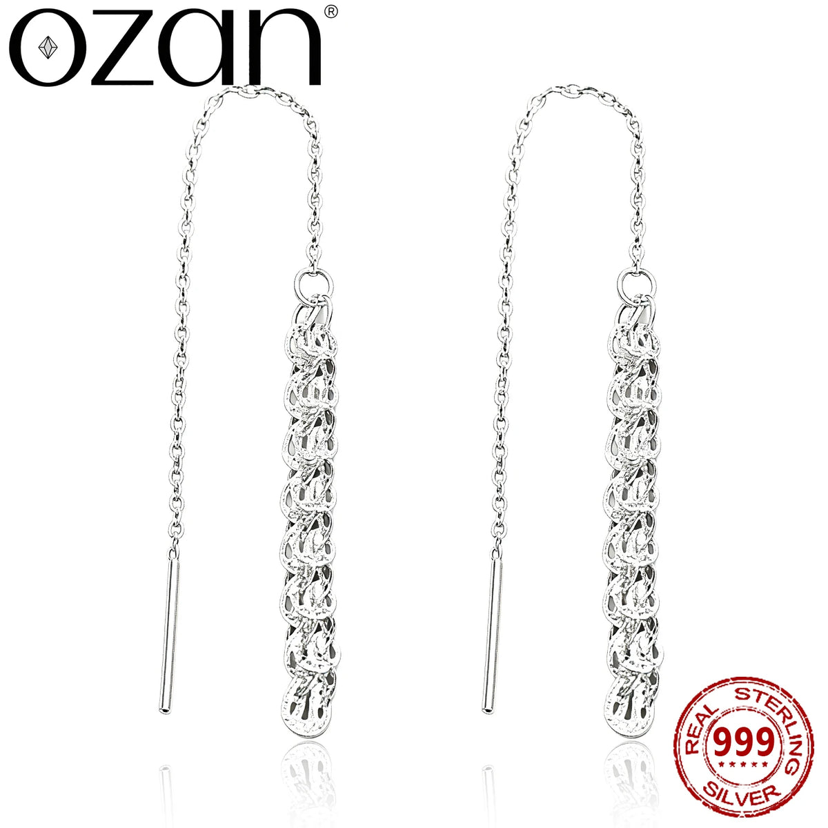 Sterling silver dangle drop earrings for women by HSF Marketplace