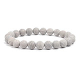 Natural Stone Beads Bracelet For Women Men Amethysts Crystal Quartzs Aquamarines Jades Jewelry Agates Elastic Bangle Bracelets