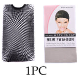 1/2/5Pcs Nylon Hair Net Good Quality Wig Hair Nets With Elastic New Fashion Hairnet Mesh Wig Caps For Women Open Ended Wig Cap