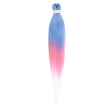 Pre-stretched Braids Hair Professional Itch Free Hot Water Setting Synthetic Fiber Ombre Yaki Texture Braid Hair Extensions